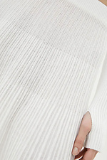 Knitted women's skirt in white  4038750 photo №4