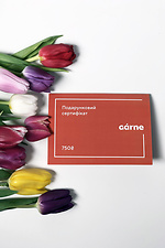 Gift certificate with a face value of 750 UAH. Garne 750 photo №1