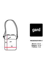 Versatile messenger shoulder bag with external pocket GARD 8011750 photo №7
