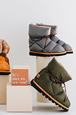 Rote Stiefel dutik gesteppt kurz für den Winter Forester 4101751 Foto №6