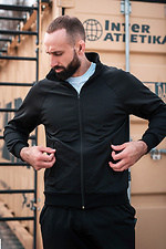 Чоловіча олімпійка Classic Black чорного кольору Custom Wear 8025751 фото №3