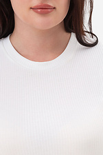 Женский костюм в рубчик белого цвета Garne 3034752 фото №5