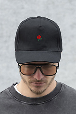 Trucker-Baseballkappe für Herren mit Rosen-Print in Schwarz Without 8049753 Foto №4
