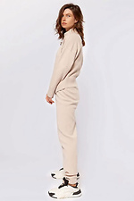 Women's knitted trousers beige  4038756 photo №3