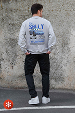 Men's Insulated Oversized Fleece Sweatshirt With Sally Gray Print Without 8055756 photo №2
