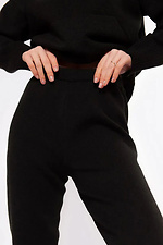 Women's knitted trousers black  4038758 photo №5