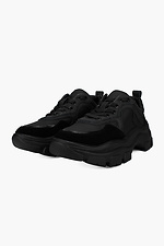 Chunky leather platform sneakers  4205758 photo №2