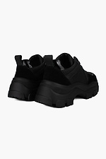 Chunky leather platform sneakers  4205758 photo №3