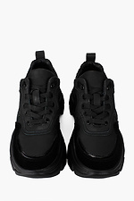 Chunky leather platform sneakers  4205758 photo №4