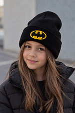 Дитяча Демісезонна Шапка Для Дівчинки Without Shovel Batman Black Without 8056759 фото №1