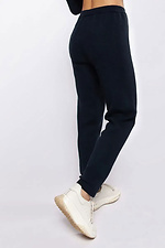 Women's knitted trousers in dark blue  4038760 photo №2