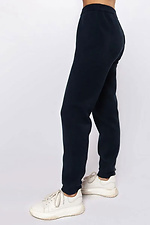 Women's knitted trousers in dark blue  4038760 photo №3