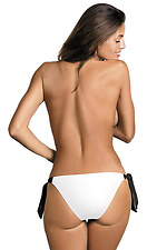 Women's white bikini briefs with low waist and drawstring Marko 2021762 photo №2