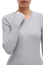 Gestrickter Damenpullover in Grau Sewel 4038762 Foto №2