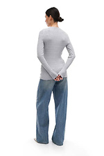 Gestrickter Damenpullover in Grau Sewel 4038762 Foto №3