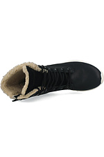 Высокие зимние ботинки из черной кожи на мембране Forester 4101762 фото №5