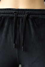 Велюровые спортивные штаны на манжетах с вышивкой GARD 8011763 фото №6