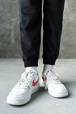 Велюровые спортивные штаны на манжетах с вышивкой GARD 8011763 фото №7