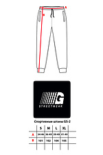 Velor sweatpants with embroidered cuffs GARD 8011764 photo №8