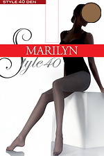 Прочные колготки 40 ден с нежным сатиновым блеском Marilyn 3009765 фото №2