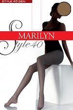 Strapazierfähige Strumpfhose 40 DEN mit zartem Satin-Glanz Marilyn 3009766 Foto №2
