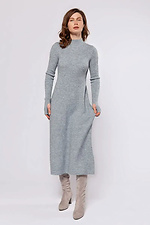 Women's Winter Knitted Midi Dress in Gray  4038766 photo №1