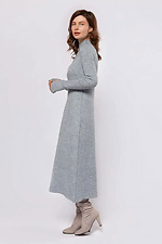 Women's Winter Knitted Midi Dress in Gray  4038766 photo №2