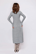 Women's Winter Knitted Midi Dress in Gray  4038766 photo №3