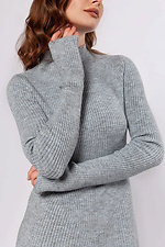 Women's Winter Knitted Midi Dress in Gray  4038766 photo №5