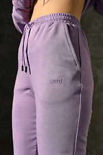 Велюровые спортивные штаны на манжетах с вышивкой GARD 8011766 фото №2