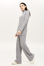 Gray ribbed knit pantsuit Garne 3039767 photo №1