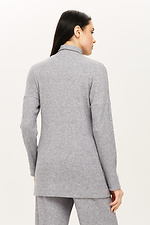 Gray ribbed knit pantsuit Garne 3039767 photo №6