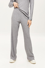 Gray ribbed knit pantsuit Garne 3039767 photo №8