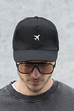 Мужская Кепка Бейсболка Тракер С Принтом Plane Black Without 8049767 фото №4