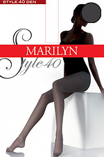 Strapazierfähige Strumpfhose 40 den mit zartem Satin-Glanz Marilyn 3009769 Foto №2