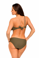 Two-piece khaki Latino swimsuit with a flounce on the bra Marko 4023769 photo №3