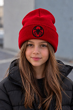 Дитяча Демісезонна Шапка Для Дівчинки Without Shovel Spider Man Logo Red Without 8056769 фото №2