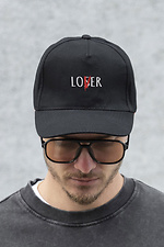 Herren Trucker Baseball Cap mit Lover Print Schwarz Without 8049771 Foto №4