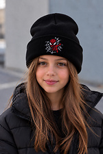 Дитяча Демісезонна Шапка Для Дівчинки Without Shovel Людина Паук Black Without 8056771 фото №2