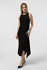 Knitted women's sleeveless dress in black  4038772 photo №2