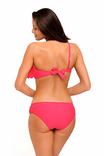 Pink one-piece latino swimsuit with flounce on the bra Marko 4023774 photo №3