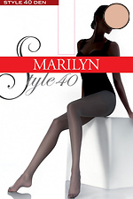 Durable 40 den tights with a delicate satin sheen and support shorts Marilyn 3009775 photo №2