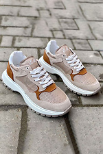 Spring women's sneakers made of genuine leather  8019775 photo №2