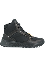 Black winter boots made of genuine leather Forester 4101777 photo №2