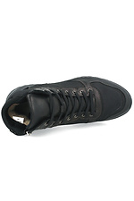 Чорні зимові черевики з натуральної шкіри Forester 4101777 фото №4