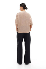 Damen Strickpullover mit Kragen, Beige Sewel 4038778 Foto №3