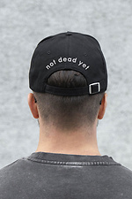 Men's Trucker Baseball Cap With NotDead Print Black Without 8049779 photo №4