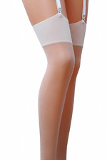 White thin stockings 17 den under the belt Passion 4019783 photo №1