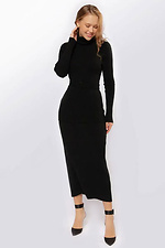 Knitted women's sweater black  4038784 photo №4