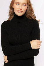 Knitted women's sweater black  4038784 photo №5